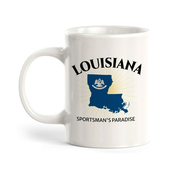 Designs ByLITA Louisiana: Sportsman's Paradise 11oz Plastic Coffee Mug | State Pride Collection