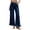 Dark Blue, variant on MLCDZ Wide Leg Jeans for Women Stretch High Wasited Baggy Trendy Denim Jean Ruffle Hem Pants with Multiple Pockets Lightweight Breathable Vacation Trousers