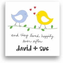 Personalized Sandra Magsamen Happily Ever After Canvas