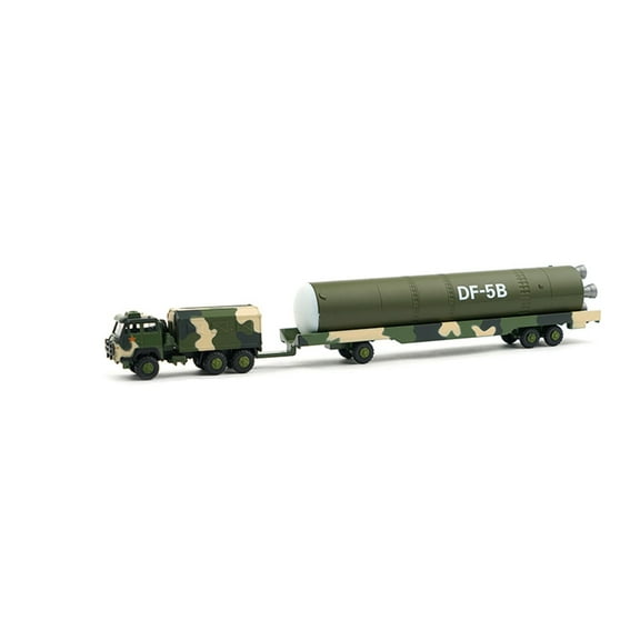 1/100 Scale Military Models Dongfeng 5B Missile Truck Vehicle Model Toys for Kids Gift Home Decor