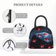 thumbnail image 4 of Disketp Cosmic Red Sparkle Dice Bolsa Térmica para Almuerzo, Lonchera con Abertura Amplia y Gran Capacidad, Organizador Reutilizable para Mujeres, Hombres y Adultos, 4 of 6