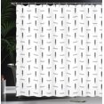 thumbnail image 3 of Ambesonne Astrology Shower Curtain, Repetitive Zodiac Pattern, 69"Wx70"L, Charcoal Grey White, 3 of 4