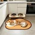 thumbnail image 2 of Btomtd Pet Feeding Mat Quicks Drying Absorbent Non Sliped Cats And Dog Bowl Mat Pet Food And Water Dispenser Suitable For Indoor Use For Cats And Dogs, 2 of 6