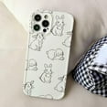 thumbnail image 2 of Compatible with iPhone Case,Cute Lovely Cartoon Rabbit Bunny Soft Shockproof Cover Phone Case (White,iPhone 14), 2 of 6