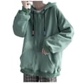 thumbnail image 2 of LOVZFMLL Cardigan for Women Men's Spring And Hooded Macaron Pocket Zipper Cardigan Sweater Coat, 2 of 7