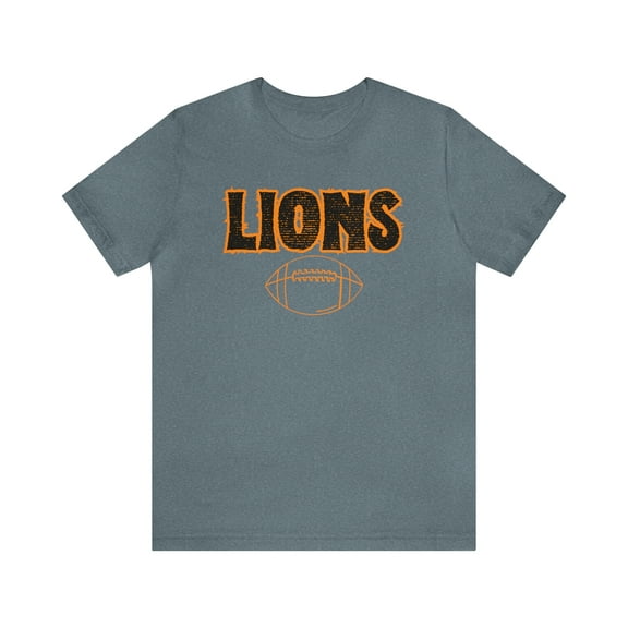 Unisex Jersey Short Sleeve Tee Lions Football Gold