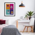 thumbnail image 3 of Stupell Industries Modern Bold Pop Trendy Flats Black Framed Print Under Glass, 17 x 23, by Martina Pavlova, 3 of 8