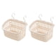 thumbnail image 1 of 2 cestas organizadoras de baño de plástico para colgar en la ducha con gancho, cesta de almacenamiento para champú y acondicionador para el hogar, la cocina y el baño, 1 of 5