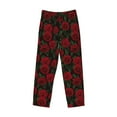 thumbnail image 4 of Goofa Rose Printed Soft Pajama Pants for Men, Wide Leg Comfy Casual Lounge Yoga Pants-Large, 4 of 9