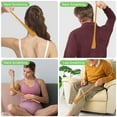 thumbnail image 4 of EEEkit Back Scratcher for Adults, Wooden Backscratcher for Itching Relief with Long Handle, Yellow, 4 of 6