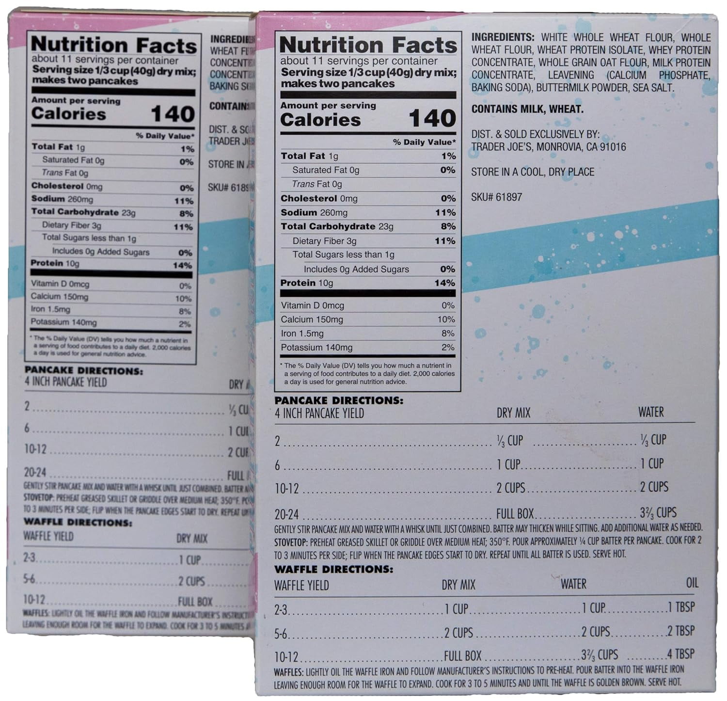 Buttermilk Protein Pancake Mix (2 Boxes)
