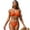 Orange, variant on Women's Three-Point Swimsuit Bikini Skinny Bathing Suit Gathered Models Swimsuit S-XL
