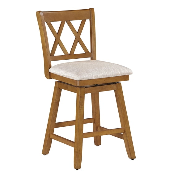 24" Brookline Swivel Counter Stool in Oak