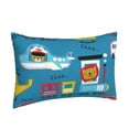 thumbnail image 2 of Fotbe Transportations With Cute Animals Pillow Cases - Envelope Closure - Luxury, Extra Soft, Cooling Pillow Covers - Wrinkle, Fade, Stain Resistant-14"x20", 2 of 9