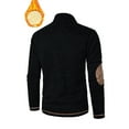 thumbnail image 6 of YLSDY Men's Quarter Zip Thermal Fleece Lined Sweater,Winter Lightweight Soft Pullover Outdoor Athletic Lapel Sweatshirt Black L, 6 of 6