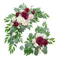 thumbnail image 4 of 2 piezas de flores artificiales para arco de boda, decoración rústica para fondo rojo, 4 of 9