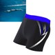 thumbnail image 5 of Pantalones cortos de baño para hombre Secado rápido Elástico Transpirable Ajuste delgado Cintura con lazo Estampado de moda Traje de baño para hombre para nadar Azul oscuro L (40-80 kg / 88.2-176.4, 5 of 8