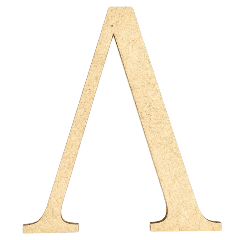 Wooden Greek Letter Nu - Fraternity/Sorority - Premium MDF Wood