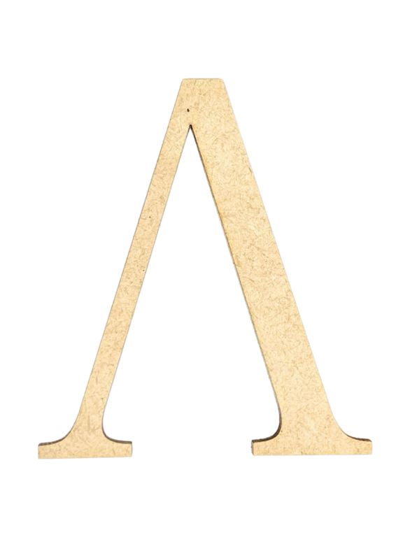 3" Tall Greek Wood Letter LAMBDA | 1/8" Thick | Greek Alphabet | MDF Letters