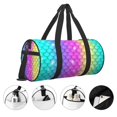 thumbnail image 3 of Balery Rainbow Scales2 Bolsa de Gimnasio para Mujeres y Hombres, Bolsa de Viaje Impermeable, Bolsa de Fin de Semana con Compartimento para Zapatos y Bolsillo Húmedo, 3 of 6