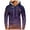 Purple, variant on Aayomet Mens Hoodies Men's Fit Full Zip Hooded Sweatshirt Active Hoodie,Purple M