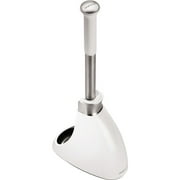 simplehuman Toilet Brush with Caddy, Stainless Steel, White