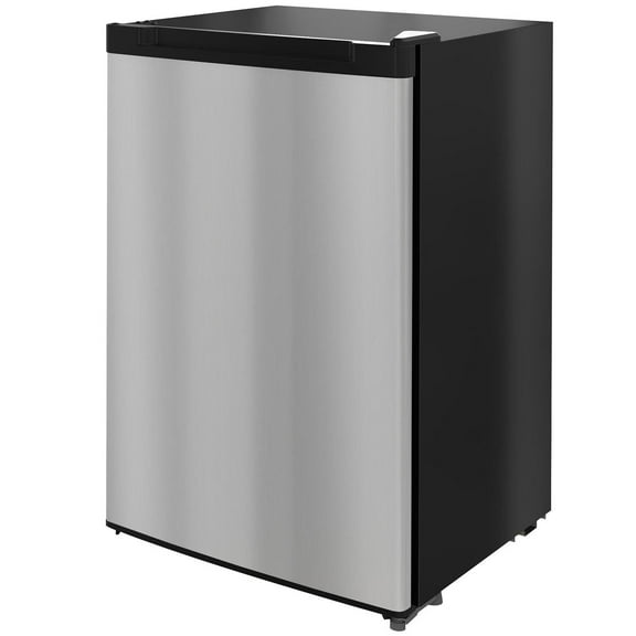 Resenkos Upright Freezer, 3 Cu Ft Small Freezer with Reversible Single Door, Smart Thermostat Control, Apartment, Silver