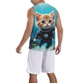thumbnail image 2 of Sikiie Underwater Diving Cat Basketball Jersey Reversible Men's Mesh Athletic Sports Shirts Training Practice S-4XLSmall, 2 of 6