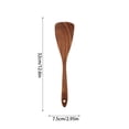 thumbnail image 2 of Precio reducido por tiempo limitado!Juego de utensilios de cocina de teca natural - Cuchara de cocina de agarre cómodo, cuchara de madera para, 2 of 8