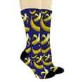 thumbnail image 2 of ThisWear Food Gifts Banana Print Socks Foodie Socks Banana Novelty Gifts for Men 1-Pair Novelty Crew Socks, 2 of 5