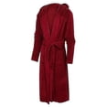 thumbnail image 2 of Flannel Male With Hooded, Thick Warm Gown Robe, Bathrobe Extra Long Kimono, 2 of 2