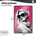thumbnail image 4 of Stupell Industries Art Deco Vintage Retro Chic Portrait Black Framed Giclee Art, 16 x 24, by Andrea Haase, 4 of 8