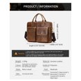 thumbnail image 6 of Shoulder Bag Men Handbags Totes 14 Inch Laptop Bag Zipper Messenger Bag for Men Briefcases Bags Men Genuine Leather Bags Business Bag, 6 of 7