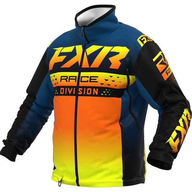 FXR Mens Cold Cross RR Snowmobile Jacket Waterproof Warm Slate Inferno