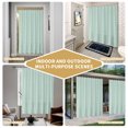 thumbnail image 5 of Teal Green Botanical Shower Curtain - Water Repellent Fabric Shower Curtains Washable, Farmhouse Modern Striped Leaf Decorative Polyester Cloth Bathroom Curtains Modern Bath Decor 36"x72", 5 of 8