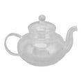 thumbnail image 1 of Tetera De Vidrio, Fácil Limpieza, Capacidad De 680 Ml, Buen Sellado, Tetera Transparente Duradera Resistente Al Calor Para Elaboración De Flores De Hojas, 1 of 7