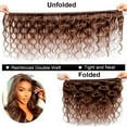 thumbnail image 6 of 12A Brown Human Hair Bundles Body Wave 4 Pcs - 100% Unprocessed Brazilian Virgin Hair Extensions Chocolate Brown Bundles 100 gram Each Bundle Human Hair 4# Color 16 18 20 20 inch, 6 of 8