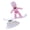 Pink, variant on Inertia Skiing Figure Ornament with Motion Effect for Car Dashboard Decor