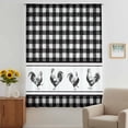 thumbnail image 2 of Farmhouse Black Plaid Sheer Curtains 63 Inches Long, Vintage Country Cock Checkered Light Filering Curtains, Breathable Simi Curtain Privacy Drapes for Living Room Bedroom Window Treatment, 2 of 9