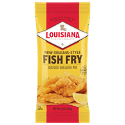 Louisiana Fish Fry Products N. O.  Style Fish Fry  Breading Mix w/lemon 10 oz Bag