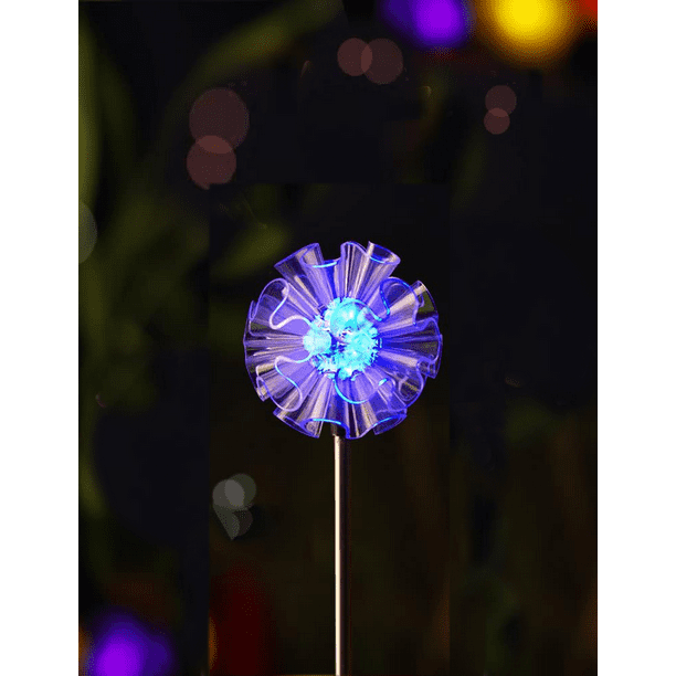 Outdoor Solar Garden Stake Light Powered Color Changing Led Decorative Dandelions 1 Pack Com Outdoor Solar Garden Stake Light, Solar Garden Stakes