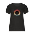 thumbnail image 4 of Birdeem Mode Femmes Été Col en V Manches Courtes T-Shirt Imprimé Décontracté Blouse, 4 of 4