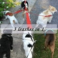 thumbnail image 5 of 3 Way Dog Leash with Padded Handle Pet Reflective Safety Lead Leash No Tangle Detachable 3 in 1 Multiple Dog Triple Coupler Nylon Traction Rope for Medium Large Dogs Training Walking, 5 of 10