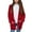 Red, variant on Posijego Girls Fleece Cardigans Long Sleeve Fuzzy Open Front Soft Cardigan Jacket Outerwear with Pockets