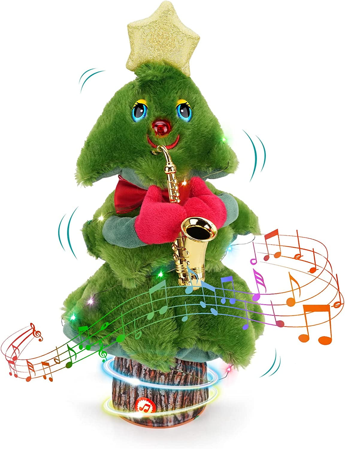 Singing Dancing Christmas Tree Christmas Plush Toy with Music and