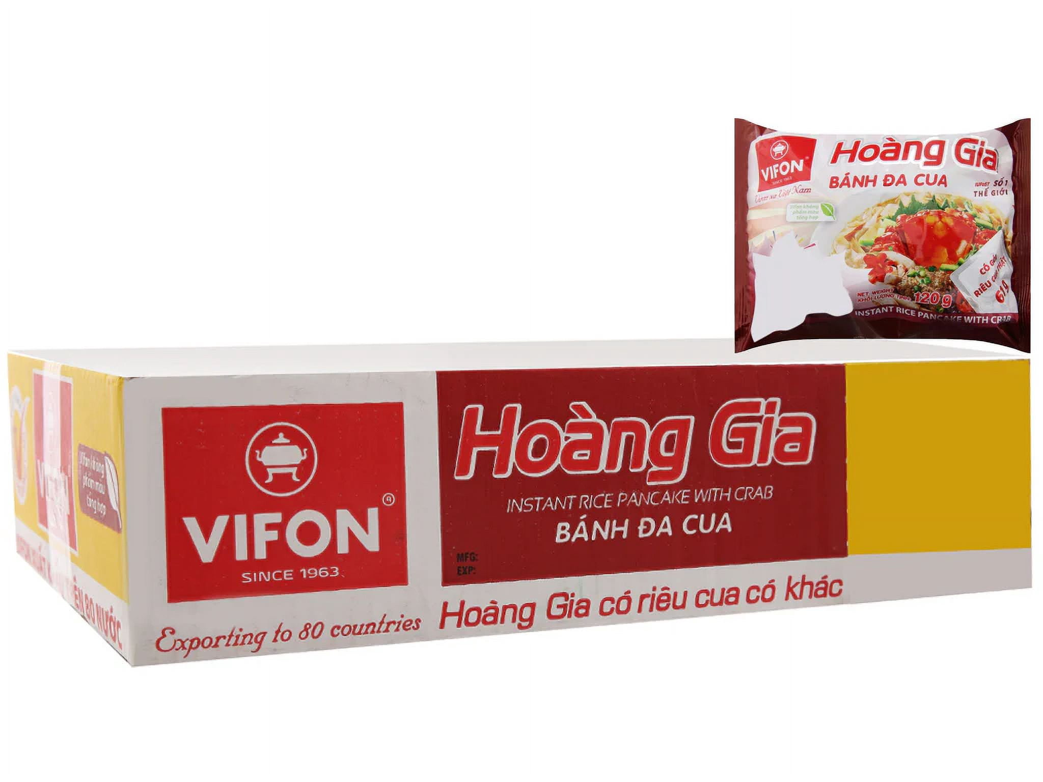 Royal Instant Brown Rice Noodles With Natural Crab 1 box x 18 packs x 120gram/each