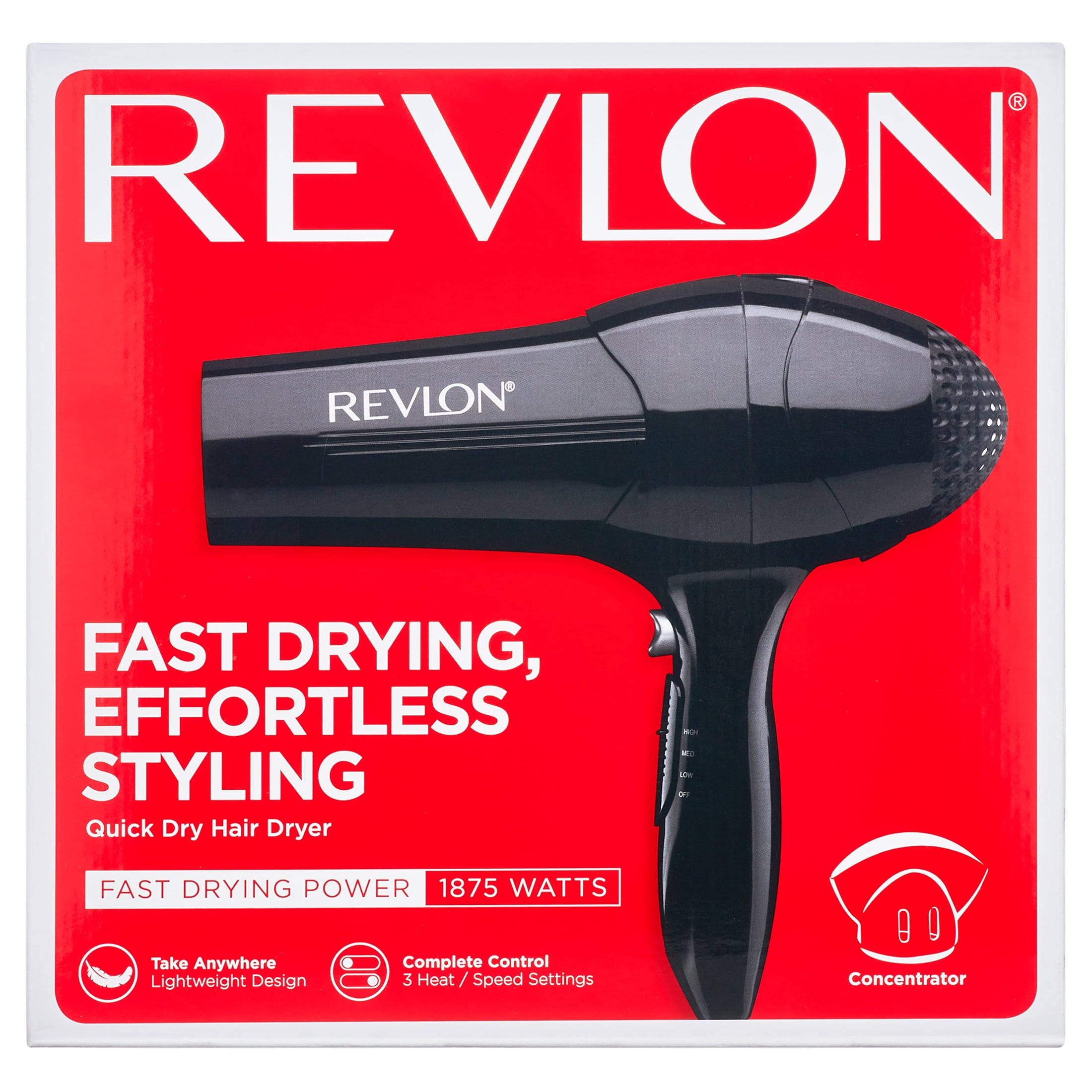 revlon 1875w walmart revlon blow dryer brush