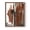 Brown, variant on Loft Pastel V Framed Print in Black Solid Wood Framed Print No Nail Hanging