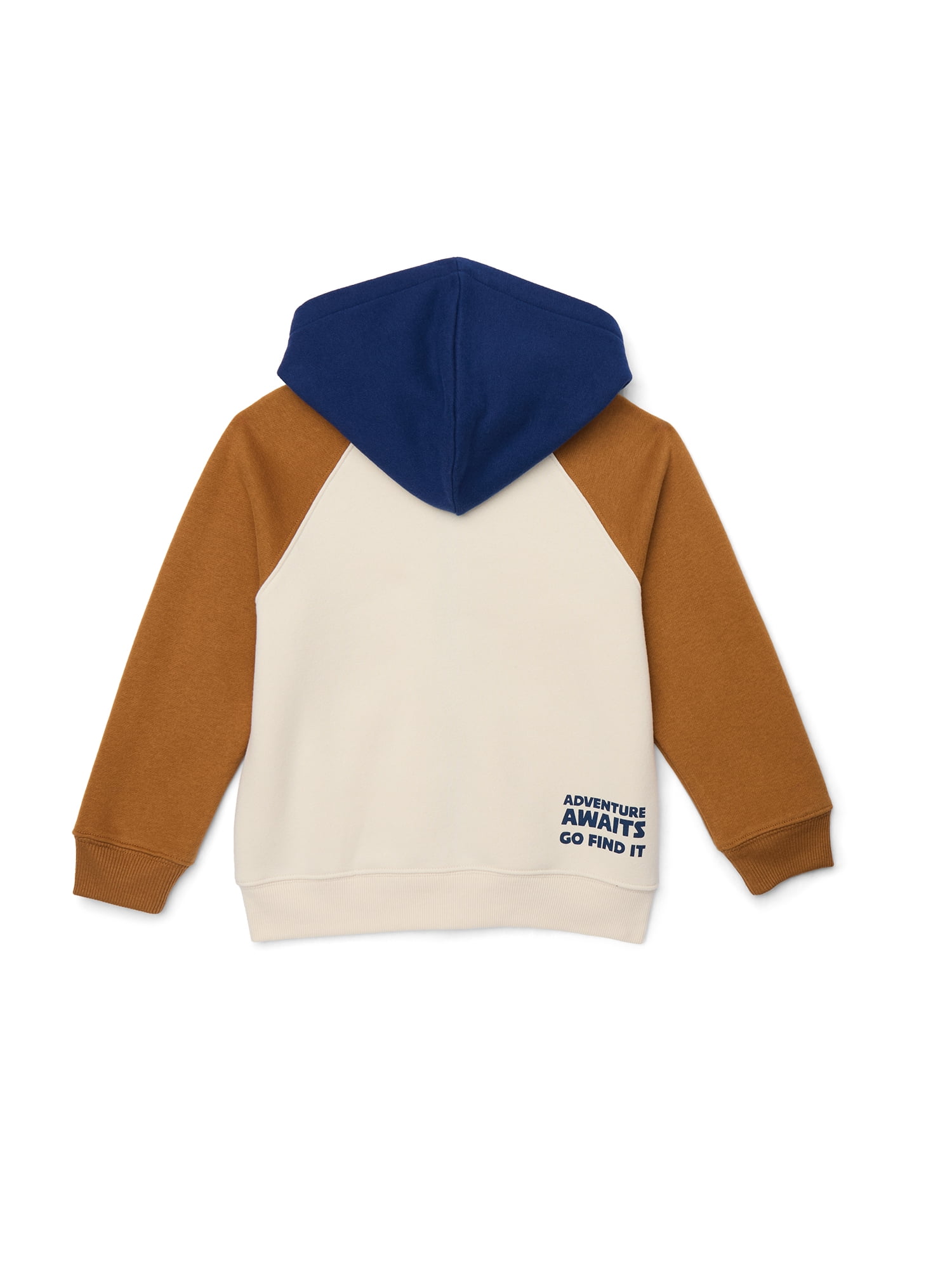 Wonder Nation Little Boy Long Sleeve Zip Up Hoodie, Sizes 4-10