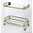 thumbnail image 1 of Beaumont Lane Metropolitan Living Acrylic Serving Cart in Gold, 1 of 5